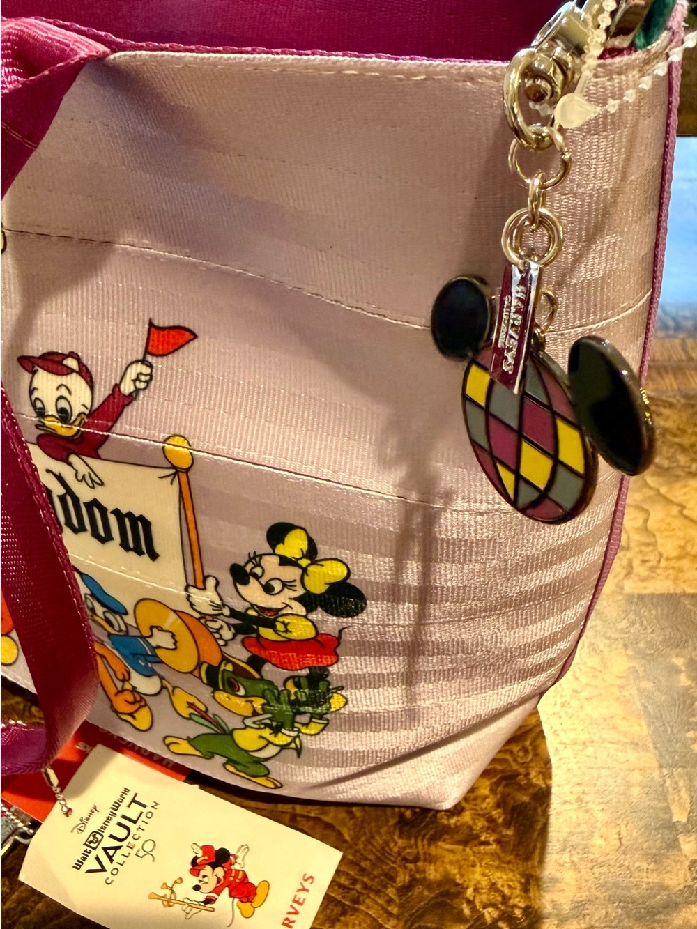2022 Harveys Disney Parks Magic Kingdom Map Seatbelt Tote from Vault 50th - Picture 2 of 9
